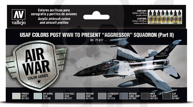Vallejo Model Color Set de Pintura Acrílica USAF Colors Grey Schemes